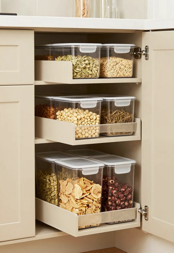 30 Beige Kitchen Ideas for a Soft and Elegant Look 77 30 Beige Kitchen Ideas for a Soft and Elegant Look 27. Functional Pantry Space 0