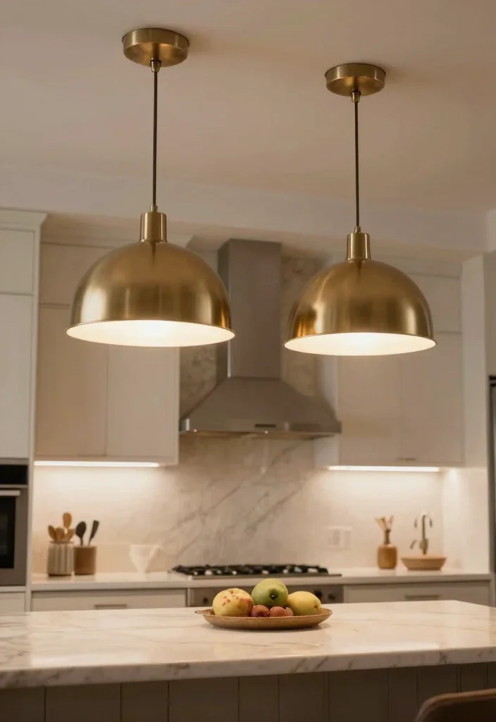 30 Beige Kitchen Ideas for a Soft and Elegant Look 78 30 Beige Kitchen Ideas for a Soft and Elegant Look 28. Statement Lighting 0