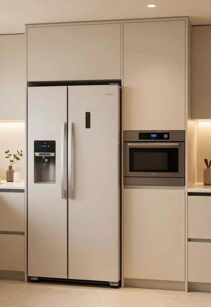 30 Beige Kitchen Ideas for a Soft and Elegant Look 39 30 Beige Kitchen Ideas for a Soft and Elegant Look 9. Integrated Appliances 0