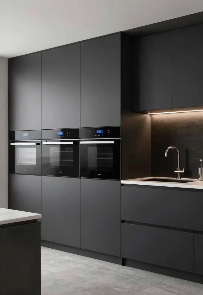 30 Black and White Kitchen Ideas for a Classic Contrast 40 30 Black and White Kitchen Ideas for a Classic Contrast 20. Integrated Technology 0