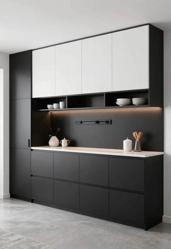 30 Black and White Kitchen Ideas for a Classic Contrast 63 30 Black and White Kitchen Ideas for a Classic Contrast 23. Custom Cabinetry 0