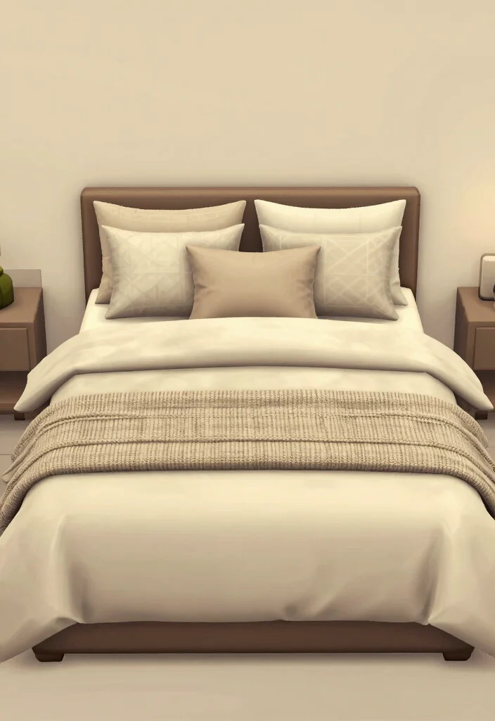 30 Bloxburg Bedroom Ideas for Minimalist Builds 13. Layered Bedding 0