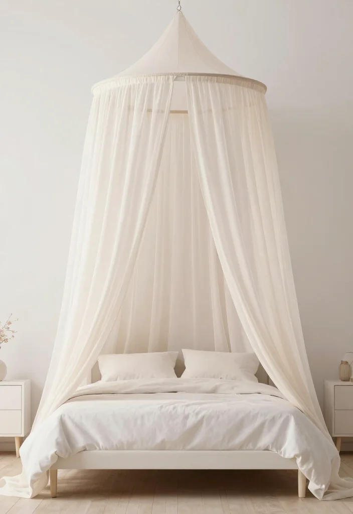 30 Bloxburg Bedroom Ideas for Minimalist Builds 22. Simple Canopy 0