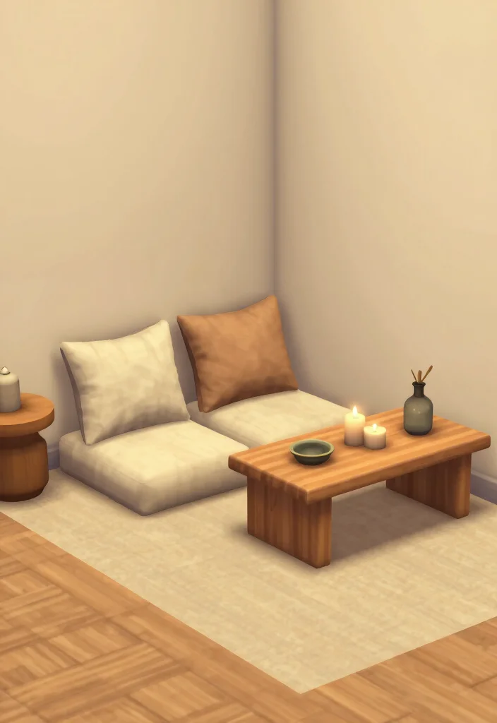 30 Bloxburg Bedroom Ideas for Minimalist Builds 24. Zen Space 0