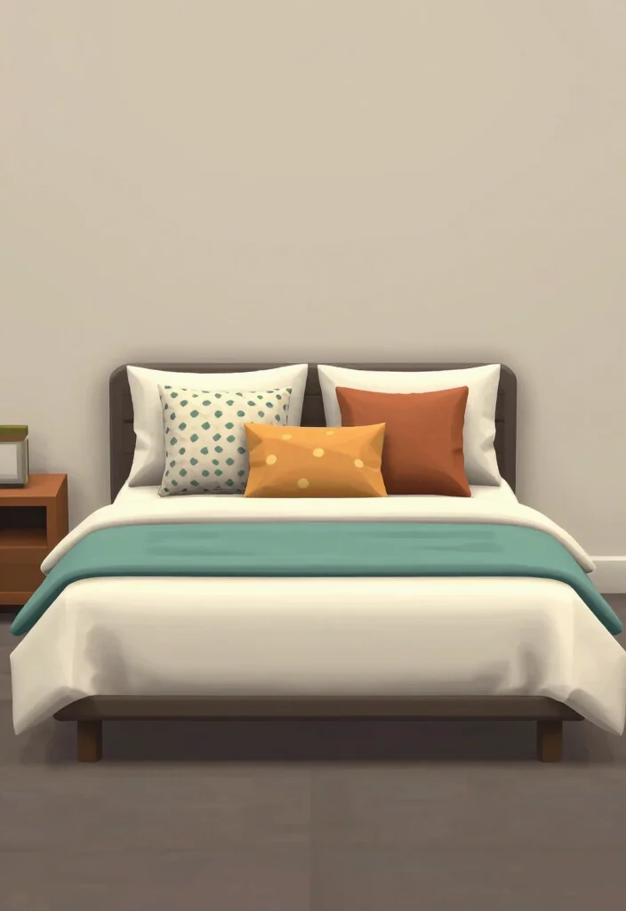30 Bloxburg Bedroom Ideas for Minimalist Builds 25. Understated Color Pops 0