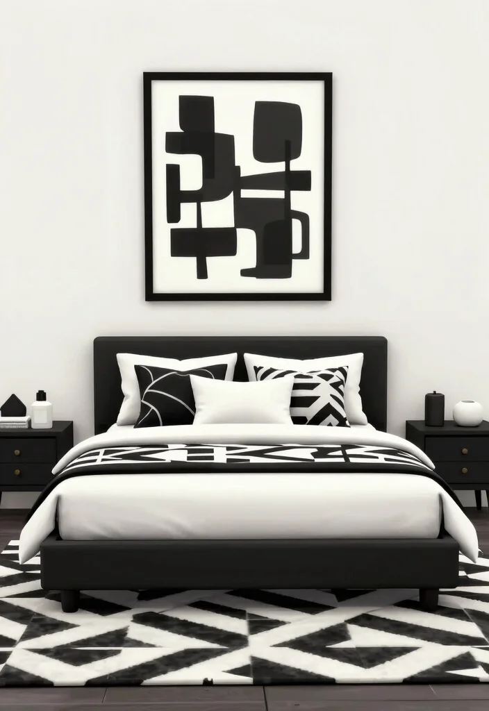 30 Bloxburg Bedroom Ideas for Minimalist Builds 3. Monochrome Magic 0