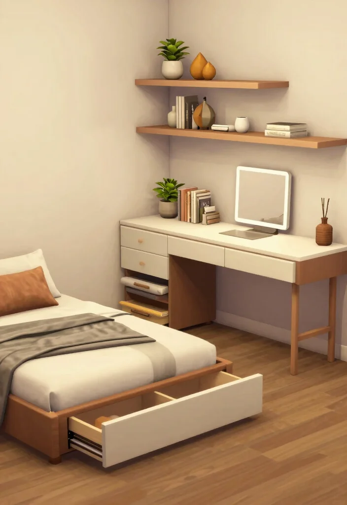 30 Bloxburg Bedroom Ideas for Minimalist Builds 4. Functional Furniture 0