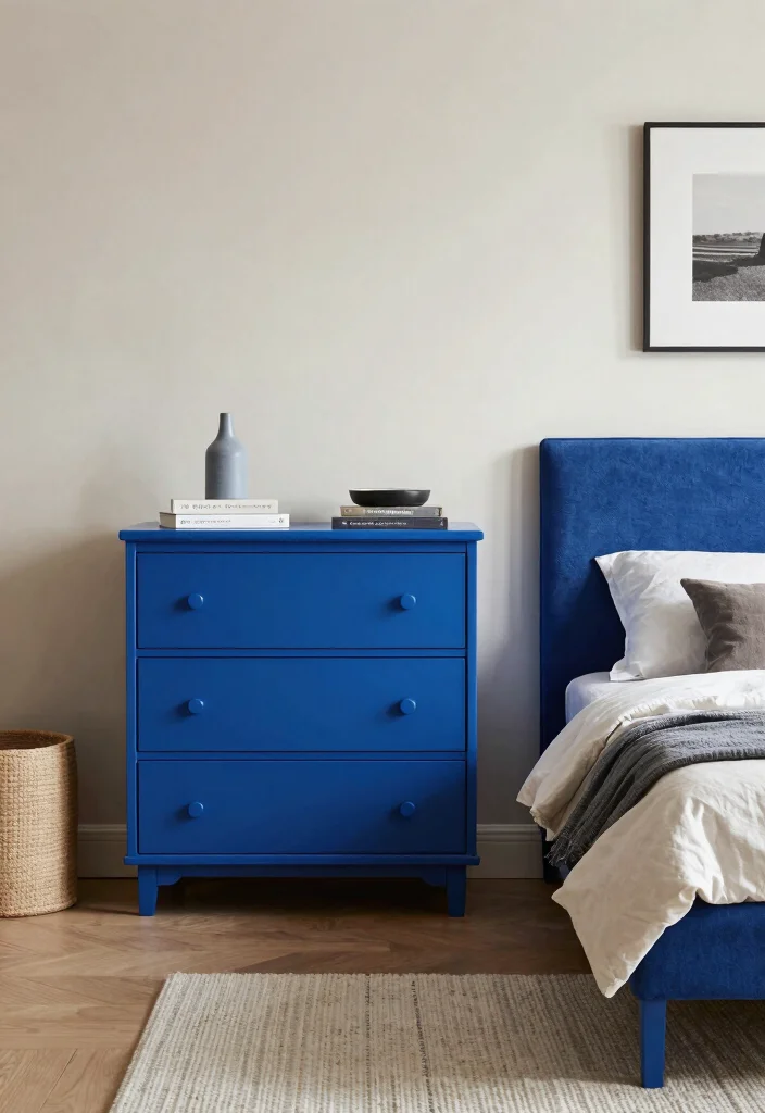 30 Blue Bedroom Ideas That Are Peaceful and Stylish 64 30 Blue Bedroom Ideas That Are Peaceful and Stylish 24. Bold Blue Furniture Pieces 0