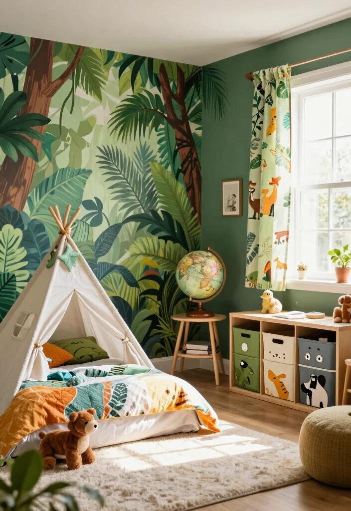 30 Boys Bedroom Ideas That Are Cool and Functional 1. Adventure Awaits Themed Exploration Room 0