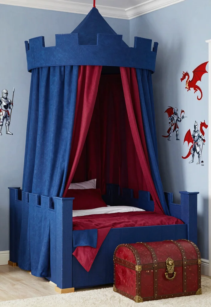 30 Boys Bedroom Ideas That Are Cool and Functional 18. Enchanted Castle Royal Retreat 0