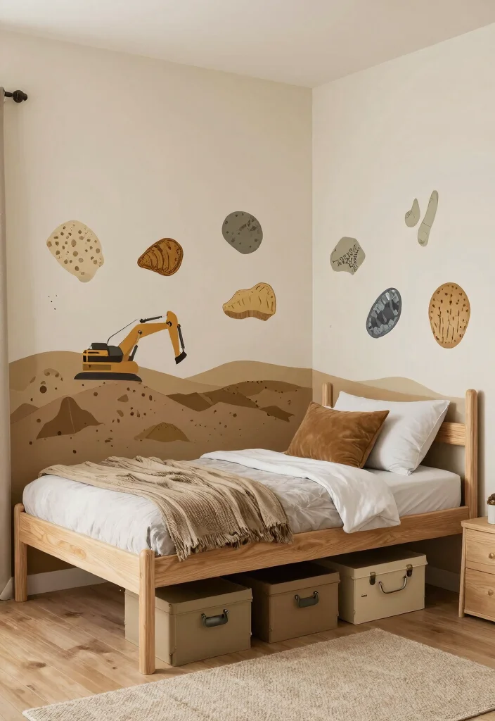 30 Boys Bedroom Ideas That Are Cool and Functional 24. Archaeological Adventure Digging Into Fun 0