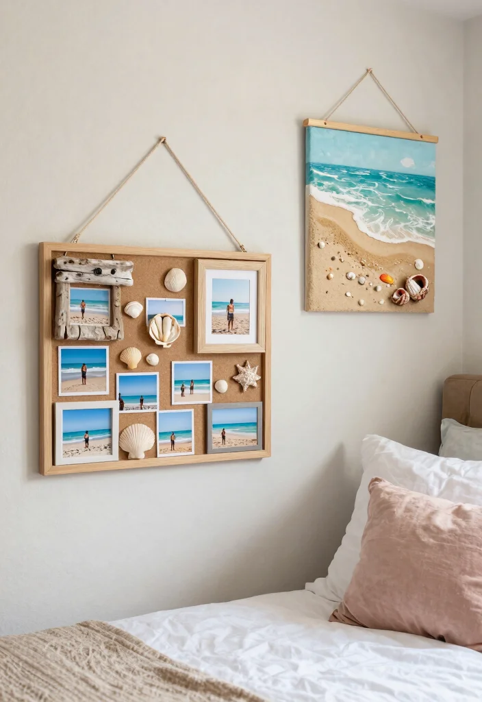 30 Coastal Bedroom Ideas for a Breezy Beachy Vibe 19. DIY Beach Inspired Decor 0
