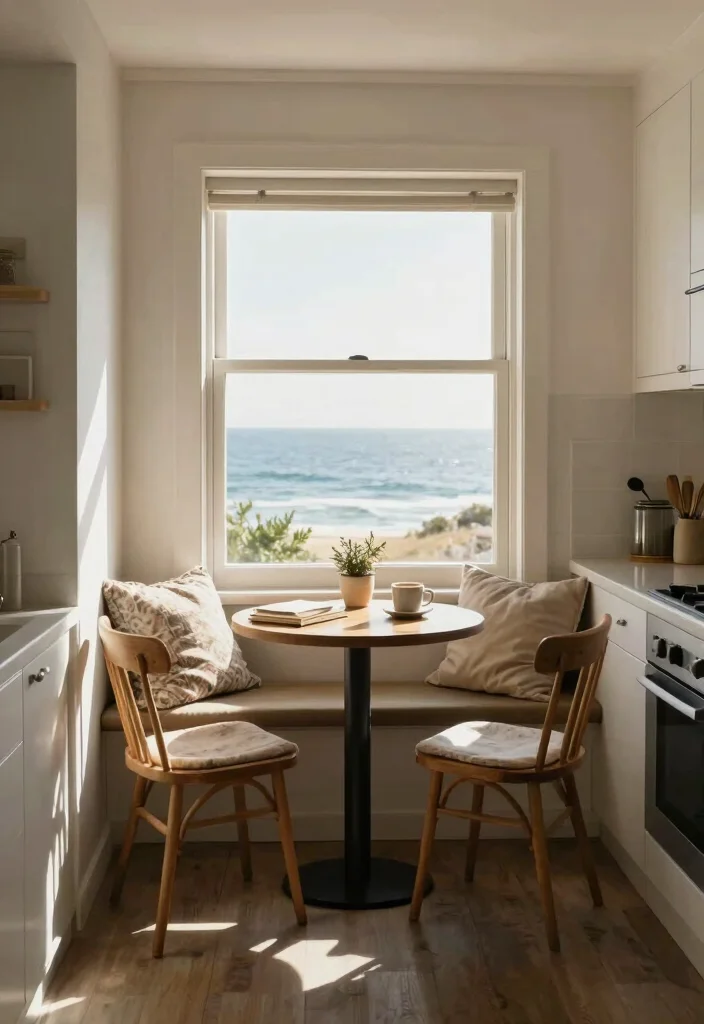 30 Coastal Kitchen Ideas for a Breezy Beach Vibe 13. Cozy Nooks for Relaxation 0