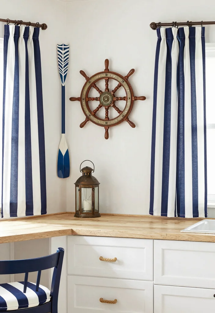30 Coastal Kitchen Ideas for a Breezy Beach Vibe 2. Nautical Accents A Touch of the Sea 0