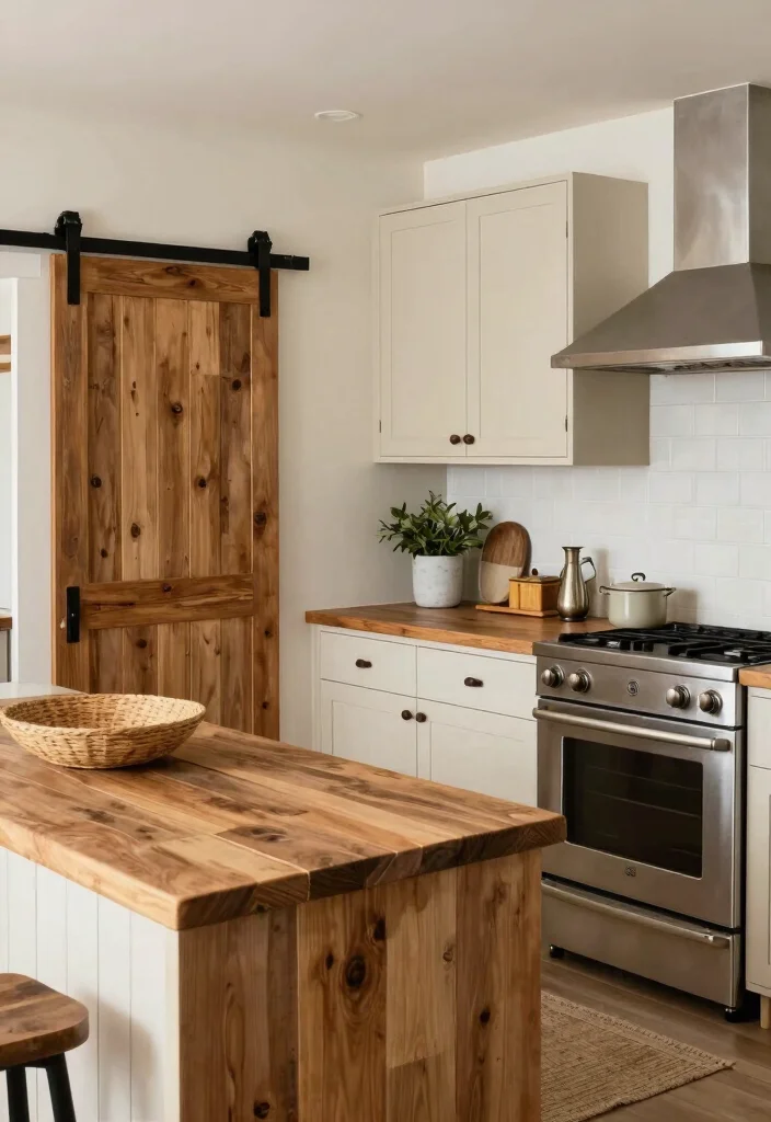 30 Coastal Kitchen Ideas for a Breezy Beach Vibe 9. Rustic Farmhouse Style Meets Coastal Charm 0