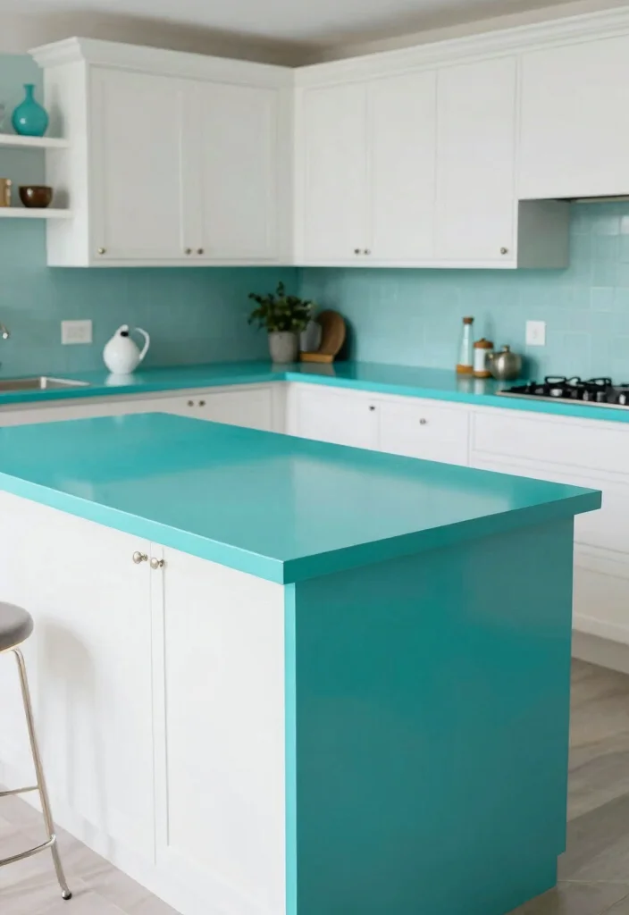 30 Colorful Kitchen Ideas That Bring Joy and Energy 10. Bold Countertops 0