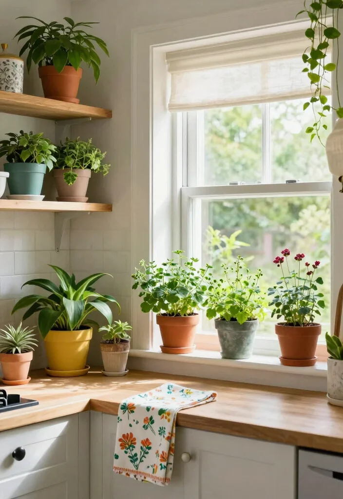 30 Colorful Kitchen Ideas That Bring Joy and Energy 14. Botanical Inspirations 0