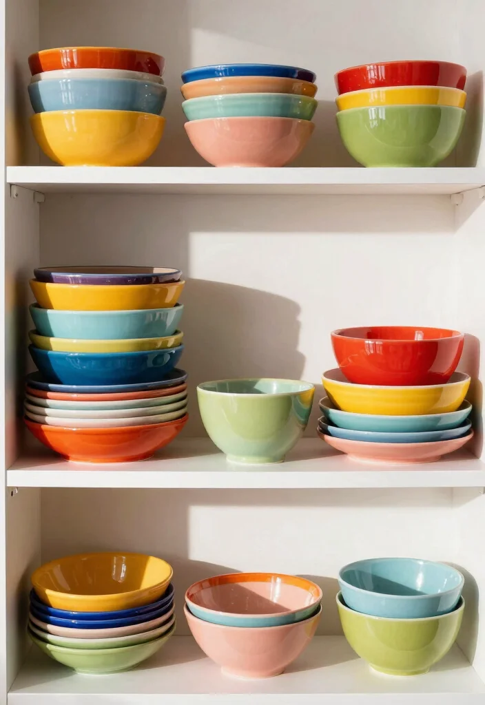 30 Colorful Kitchen Ideas That Bring Joy and Energy 22. Colorful Serving Ware 0
