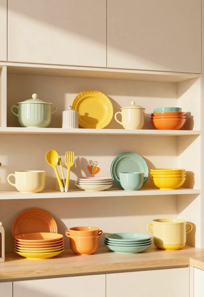 30 Colorful Kitchen Ideas That Bring Joy and Energy 9. Colorful Kitchen Accessories 0