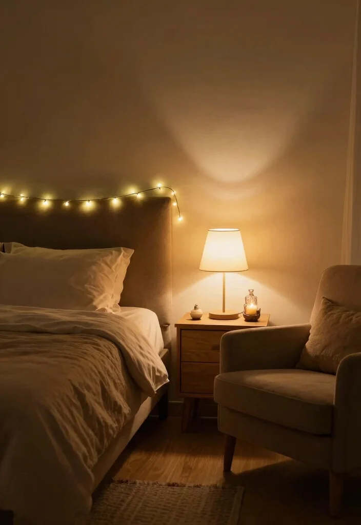 30 Cozy Bedroom Ideas for a Warm and Inviting Space 2. Warm Lighting for a Soft Ambiance 0