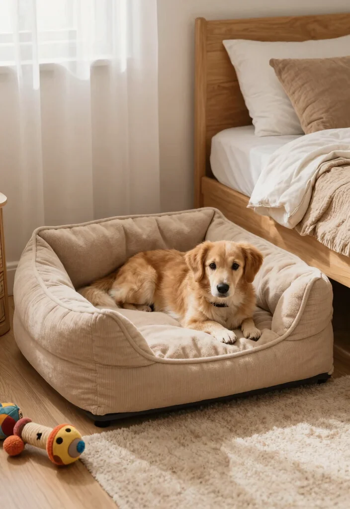 30 Cozy Bedroom Ideas for a Warm and Inviting Space 20. Cozy Pet Spaces 0