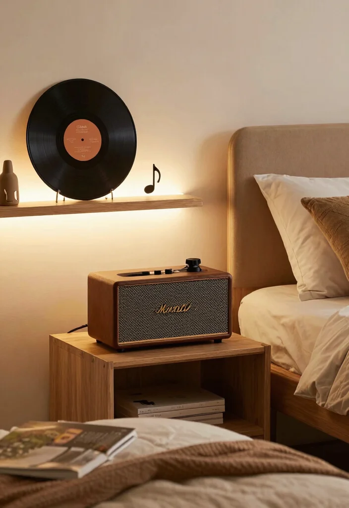 30 Cozy Bedroom Ideas for a Warm and Inviting Space 28. Create a Cozy Atmosphere with Music 0