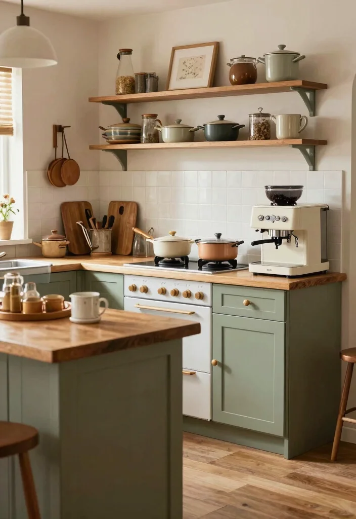 30 Cozy Kitchen Ideas That Feel Warm and Inviting 20. Cooking Spaces with Character 0