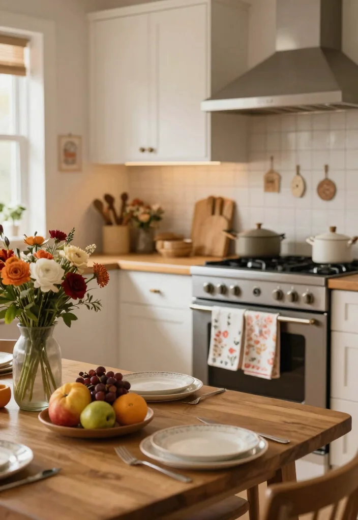 30 Cozy Kitchen Ideas That Feel Warm and Inviting 24. Seasonal Decor Changes 0