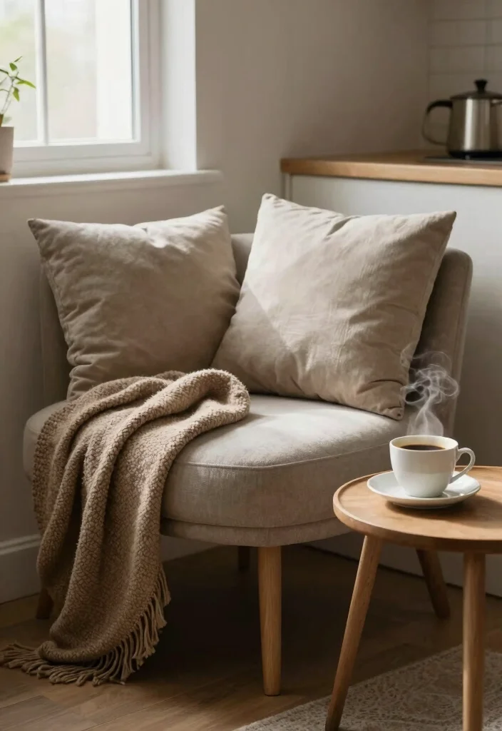 30 Cozy Kitchen Ideas That Feel Warm and Inviting 29. A Cozy Corner for Relaxation 0