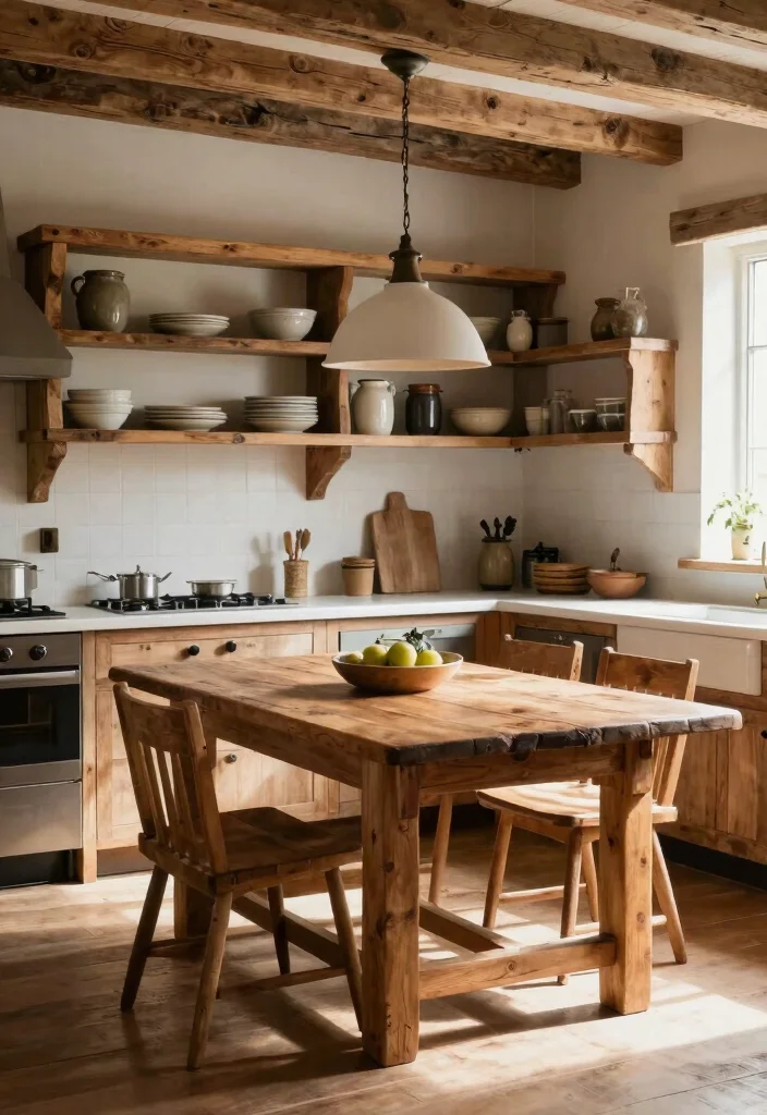 30 Cozy Kitchen Ideas That Feel Warm and Inviting 3. Natural Wood Accents 0