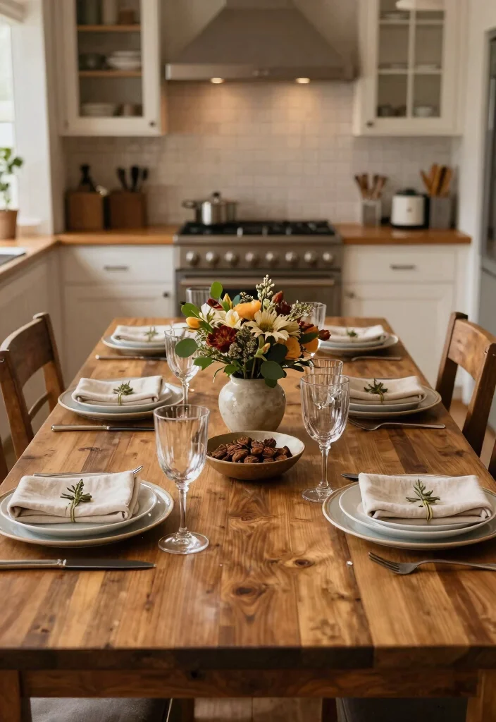 30 Cozy Kitchen Ideas That Feel Warm and Inviting 30. Gather Around the Table 0