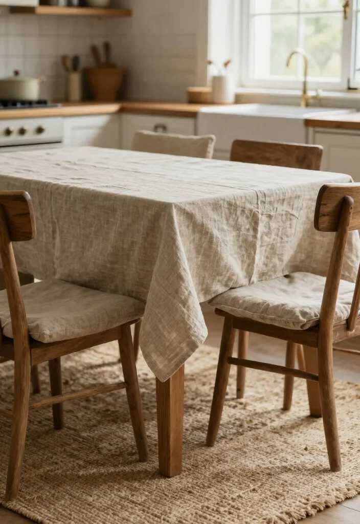 30 Cozy Kitchen Ideas That Feel Warm and Inviting 5. Soft Textiles 0