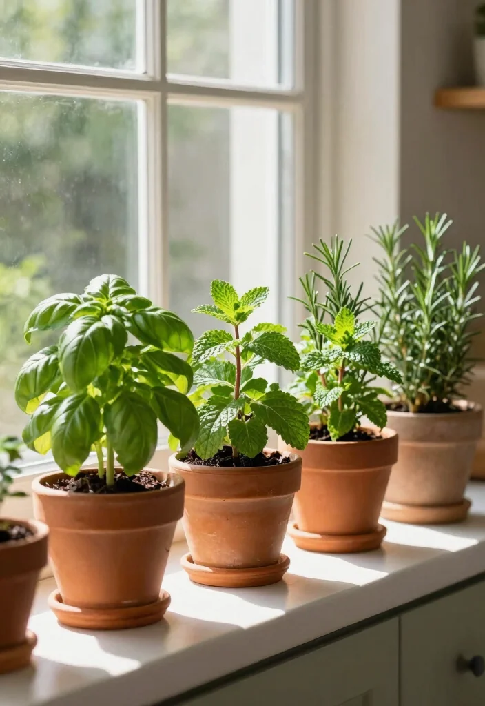 30 Cozy Kitchen Ideas That Feel Warm and Inviting 7. Herb Gardens 0