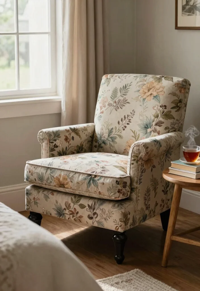 30 Farmhouse Bedroom Ideas with Rustic Charm 24. Decorative Accent Chairs 0