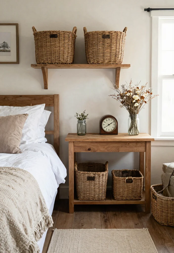 30 Farmhouse Bedroom Ideas with Rustic Charm 26. Classic Farmhouse Dcor 0