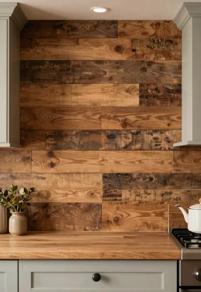 30 Farmhouse Kitchen Ideas Full of Rustic Charm 12. Rustic Backsplash 0