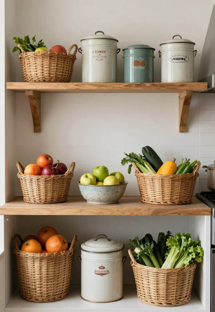 30 Farmhouse Kitchen Ideas Full of Rustic Charm 19. Rustic Containers for Storage 0