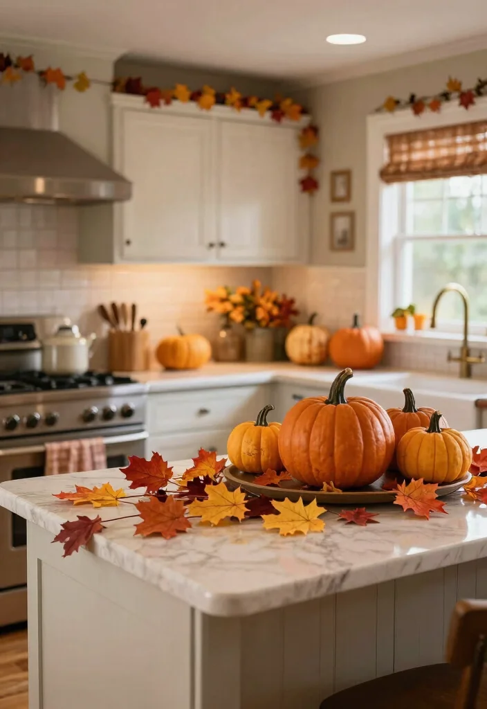 30 Farmhouse Kitchen Ideas Full of Rustic Charm 23. Seasonal Decor 0