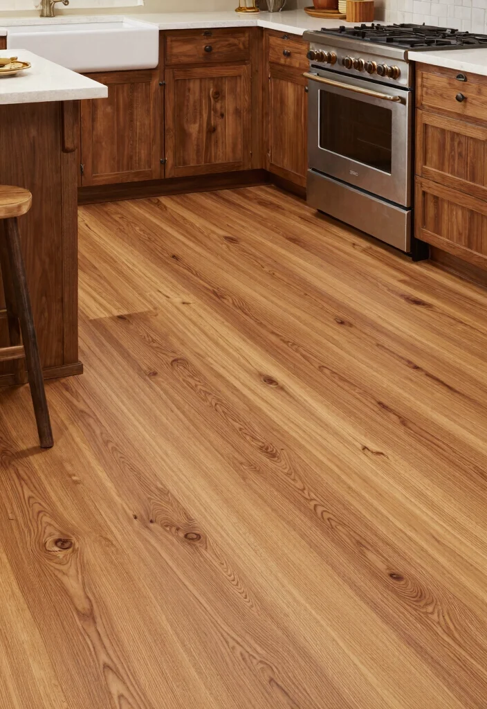 30 Farmhouse Kitchen Ideas Full of Rustic Charm 26. Farmhouse Style Flooring 0