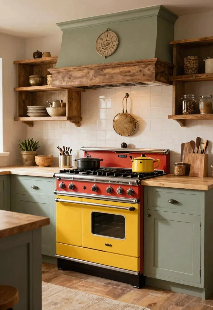 30 Farmhouse Kitchen Ideas Full of Rustic Charm 27. Farmhouse Style Range 0