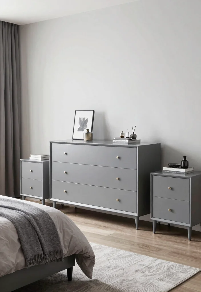 30 Grey Bedroom Ideas for a Calm Timeless Look 45 30 Grey Bedroom Ideas for a Calm Timeless Look 15. Grey Furniture Accents 0