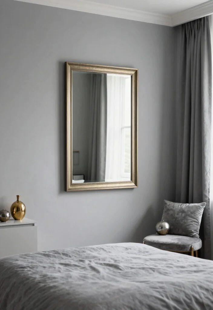 30 Grey Bedroom Ideas for a Calm Timeless Look 46 30 Grey Bedroom Ideas for a Calm Timeless Look 16. Grey with Metallic Accents 0