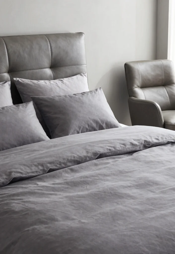 30 Grey Bedroom Ideas for a Calm Timeless Look 67 30 Grey Bedroom Ideas for a Calm Timeless Look 27. Grey and Leather Accents 0