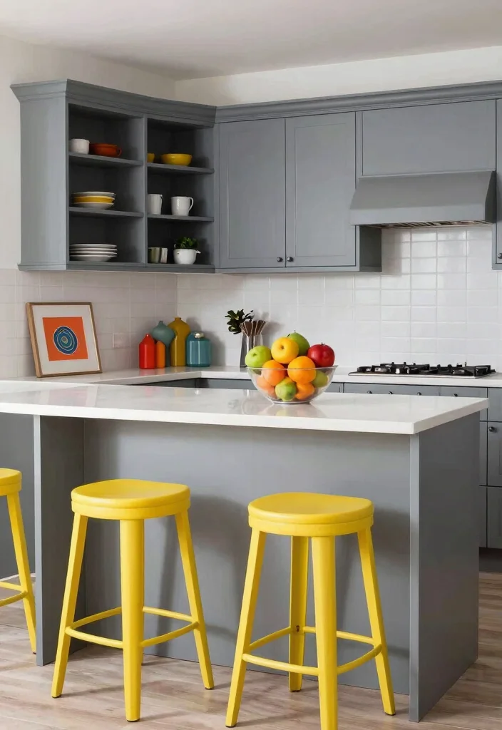 30 Grey Kitchen Ideas That Are Timeless and Chic 31 30 Grey Kitchen Ideas That Are Timeless and Chic 11. Grey with Color Accents 0