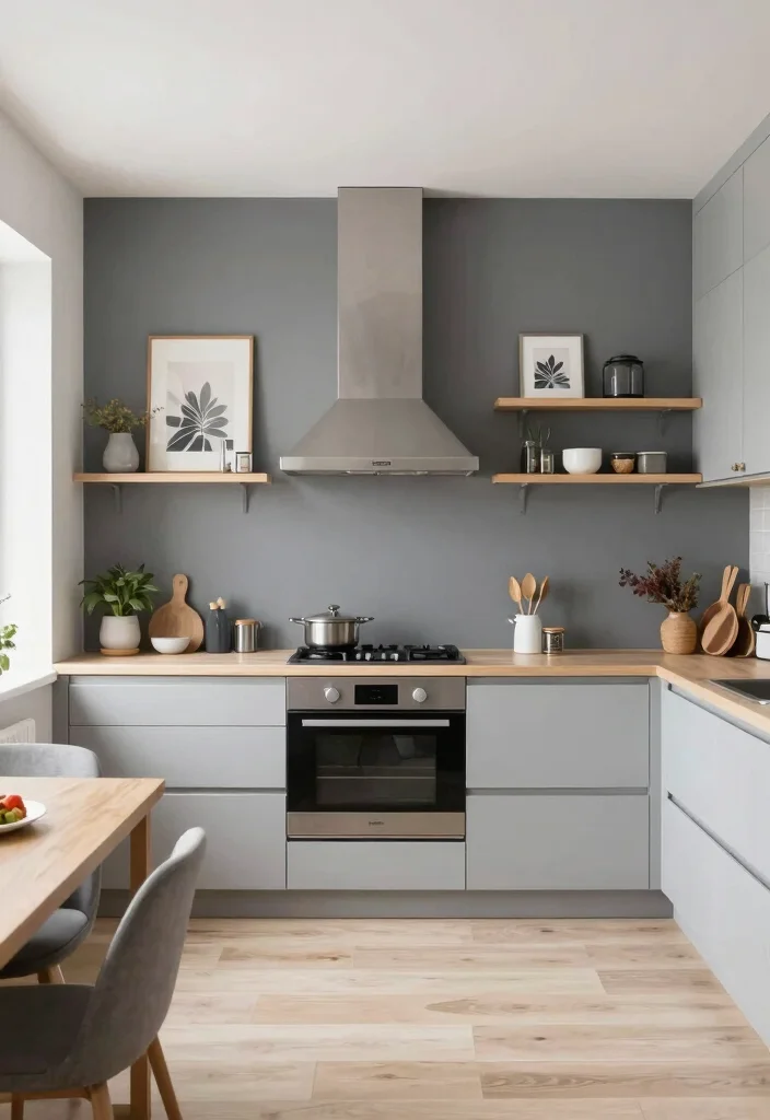 30 Grey Kitchen Ideas That Are Timeless and Chic 37 30 Grey Kitchen Ideas That Are Timeless and Chic 17. Grey Accent Walls 0