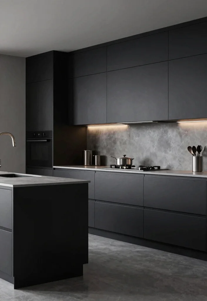 30 Grey Kitchen Ideas That Are Timeless and Chic 40 30 Grey Kitchen Ideas That Are Timeless and Chic 20. Grey and Black Contrast 0