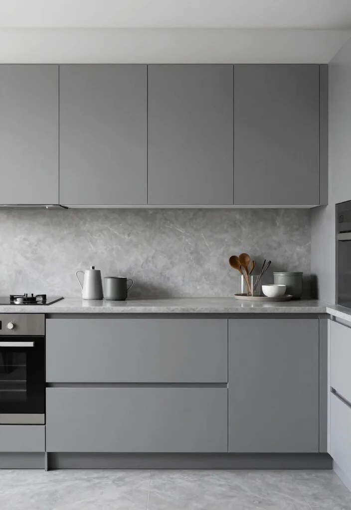 30 Grey Kitchen Ideas That Are Timeless and Chic 65 30 Grey Kitchen Ideas That Are Timeless and Chic 25. Minimal Grey Decor 0