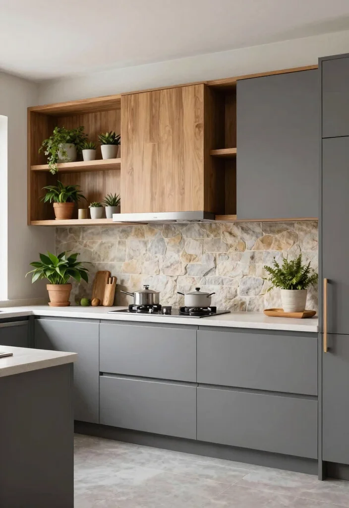 30 Grey Kitchen Ideas That Are Timeless and Chic 29 30 Grey Kitchen Ideas That Are Timeless and Chic 9. Blending Grey with Natural Elements 0