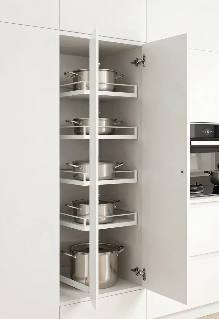 30 Kitchen Ideas with White Cabinets That Feel Timeless 15. Smart Storage Solutions 0