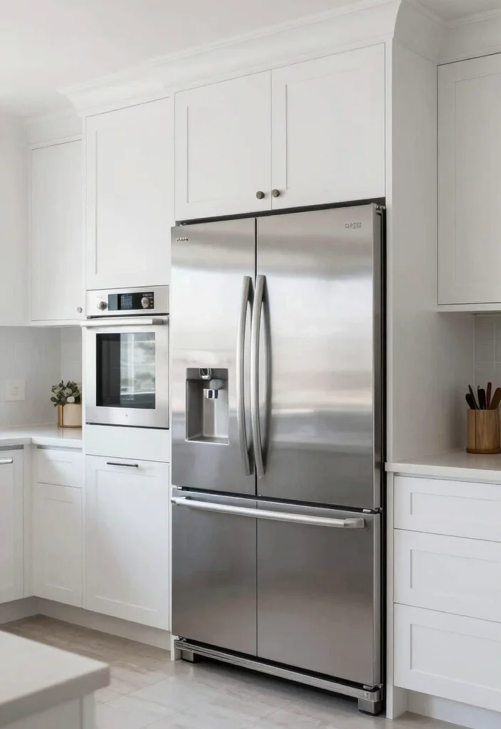 30 Kitchen Ideas with White Cabinets That Feel Timeless 25. Elegant Appliances 0